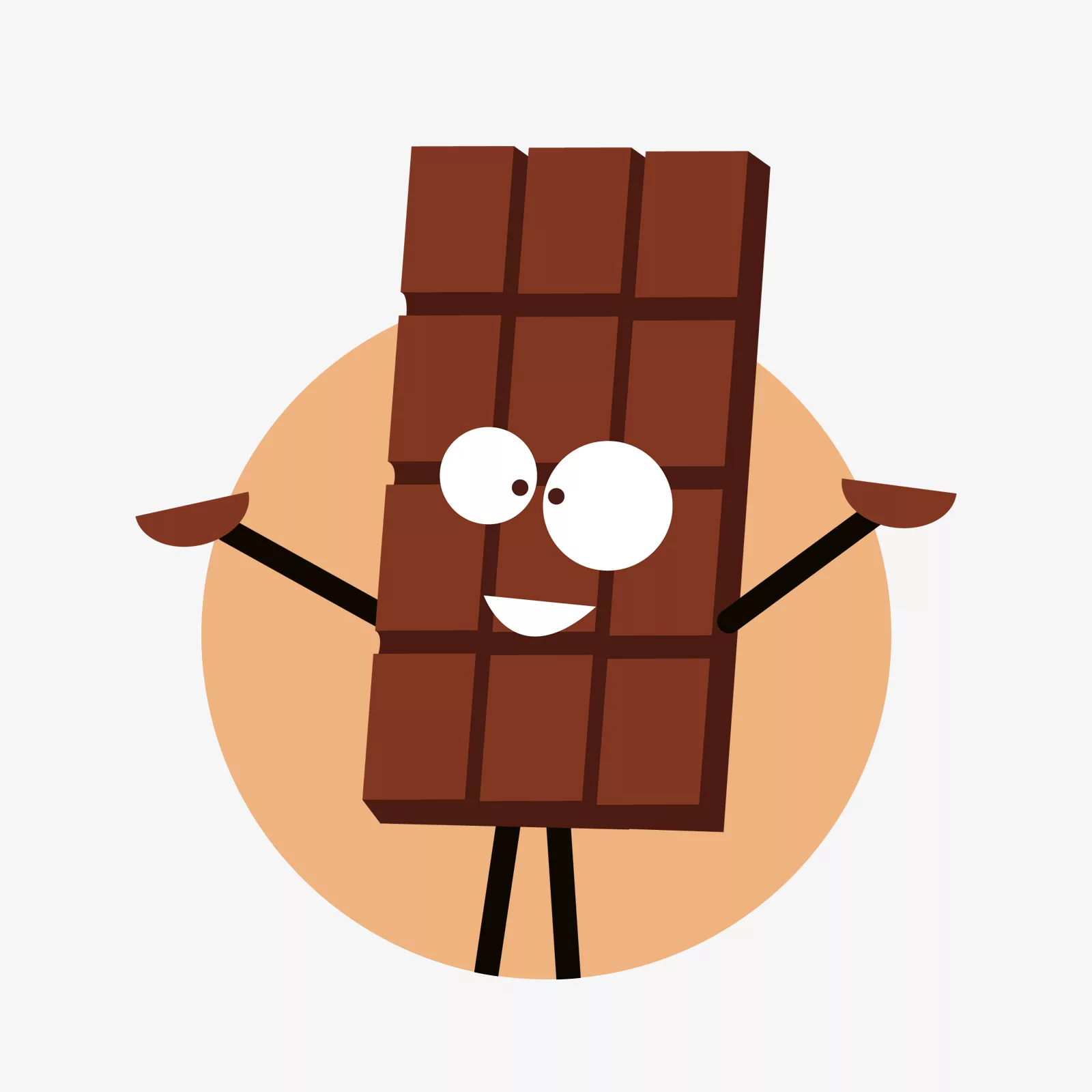 Illustration Schokoladen-Figur
