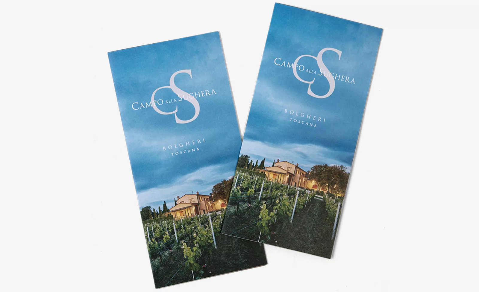 Flyer, der die Weine von Campo alla Sughera vorstellt