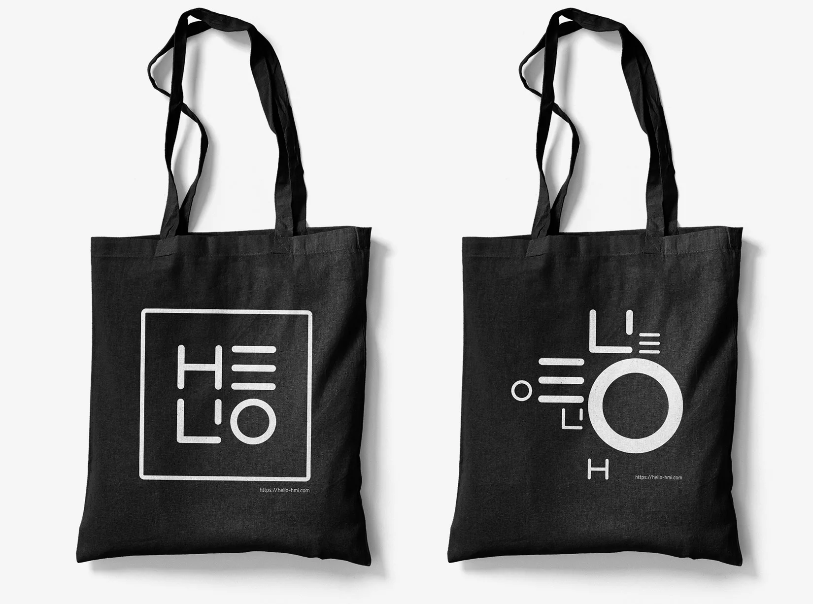 Jutebeutel mit Helio-Logo
